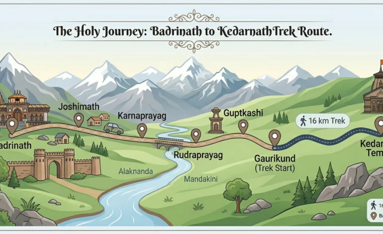 Badrinath to Kedarnath Distance, Route, Travel Time, Taxi & Bus Guide