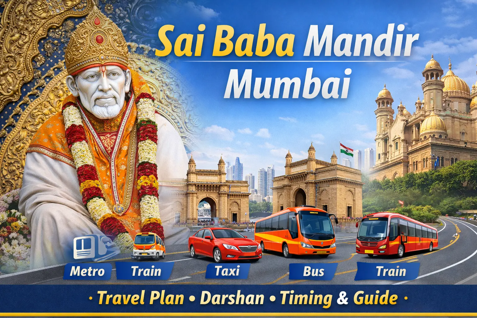 Sai Baba Mandir Mumbai Travel Plan, Route, Darshan, Timing & Complete Guide