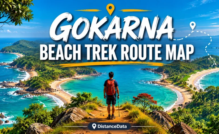 Gokarna Beach Trek Route Map