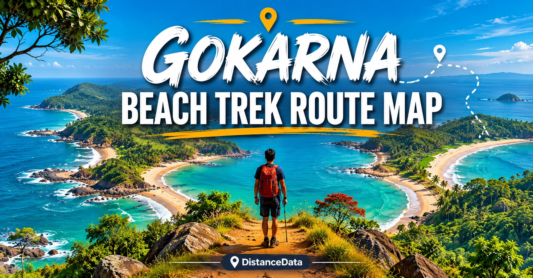 Gokarna Beach Trek Route Map: Distance & Itinerary