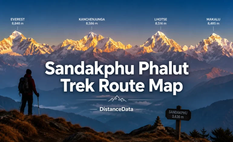 Sandakphu Phalut Trek Route Map: Distance & Itinerary