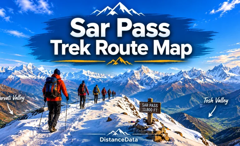 Sar Pass Trek Route Map