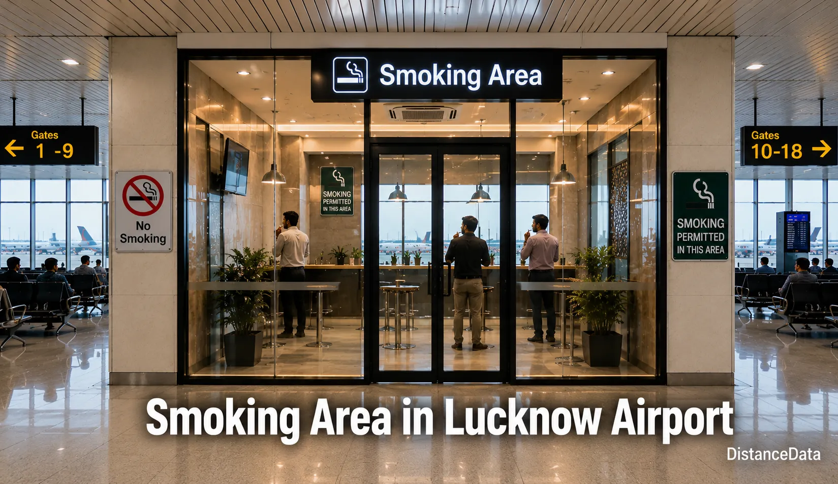 Smoking Area in Lucknow Airport – Chaudhary Charan Singh International Airport