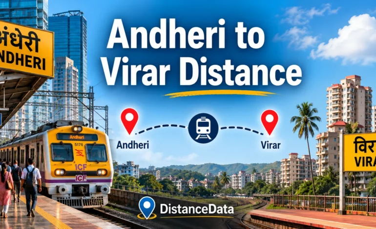 Andheri to Virar Distance