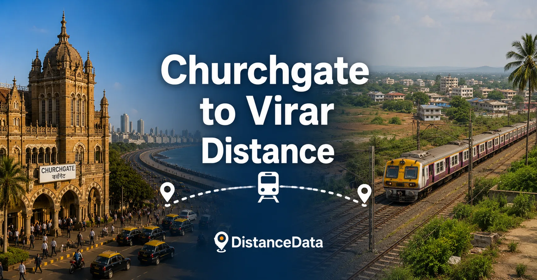Churchgate to Virar Distance: Local Train, Road & Travel Time
